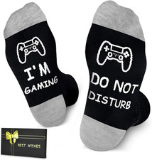 New Funny Gamer Socks Do Not Disturb Stocking Stuffer Gift Fast Shipping