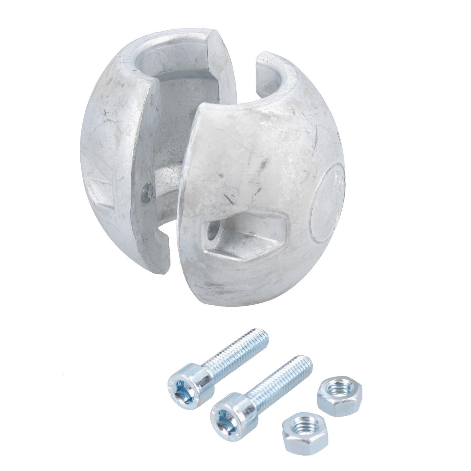 15oz Zinc Clamp On Sacrificial Anode for 1"" Shaft Saltwater Boat Propeller