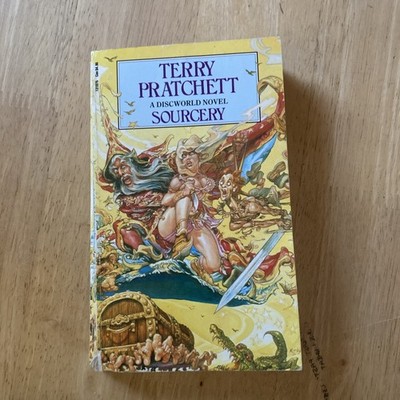 Sourcery by Terry Pratchett. Corgi Edition. Paperback 1989