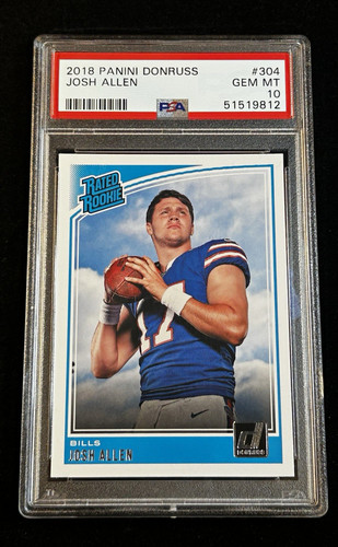 2018 Panini Donruss Rated Rookie Josh Allen #304 RC PSA 10