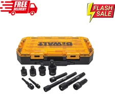 DEWALT Impact Socket Ratchet Extender Adapter Set (10-Piece) 3/8"& 1/2" Drive