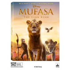Mufasa: The Lion King (Blu-ray + DVD + Digital) New