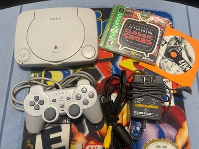 Sony Playstation PS One PS1 Console SCPH-101 w/ Controller & Games