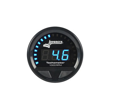 Longacre 46863 Digital Elite LED Waterproof Tachometer 2-5/8'' Face Lightweight