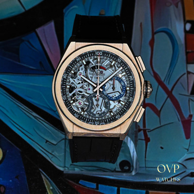 Zenith Defy El Primero 21   Rose Gold   Complete Set - Ref: 18.9000.9004/71.R584
