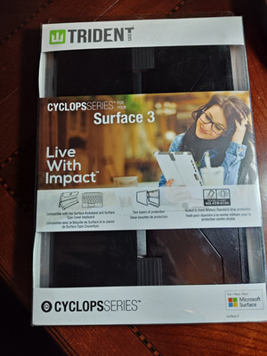 Trident Cyclops Series Case for Microsoft Surface 3 - Black NEW