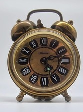 Blessing Vintage Reisewecker Mechanisch | Doppelglocken Wecker Metall Retro