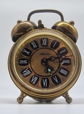 Blessing Vintage Reisewecker Mechanisch | Doppelglocken Wecker Metall Retro