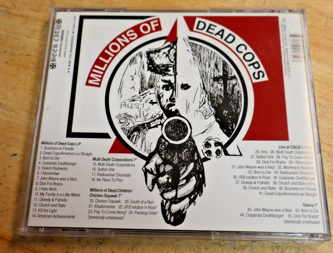 Millions of Dead Cops-Millennium Edition by Mdc (CD, 2014) PUNK