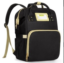 DIAPER BAG BACKPACK-BLACK