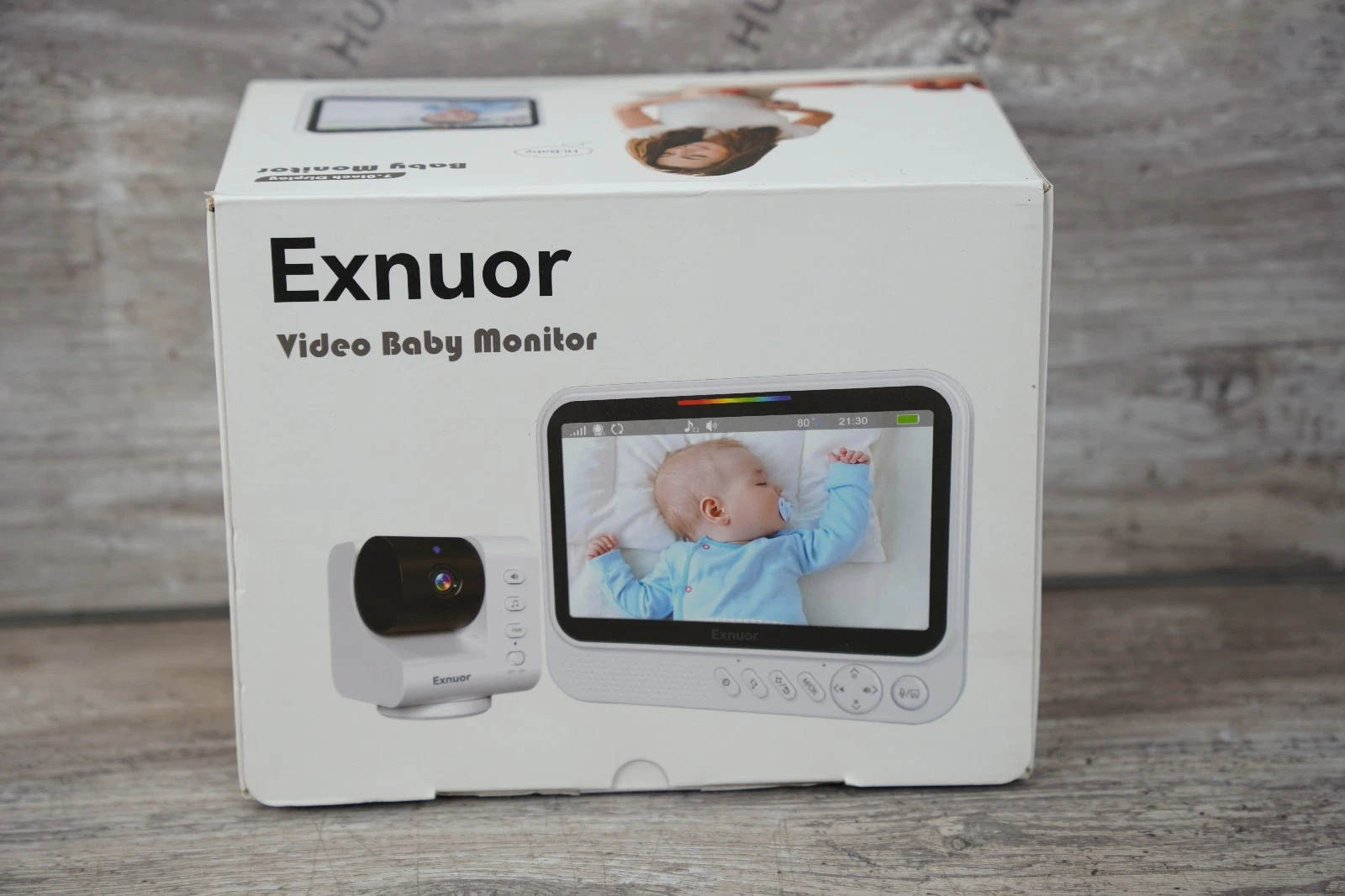 Exnuor 7" Video Baby Monitor 720P HD No WiFi 2.4GHz Privacy Camera Long Range
