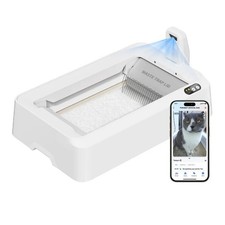 Purobot Crystal Duo Automatic Cat Litter Box with Camera