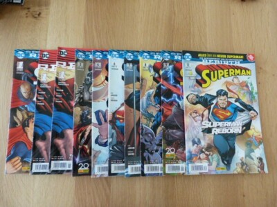 10 Hefte ''Superman Rebirth'' Nrn. 1/1 SPECIAL, 3, 4, 6, 7, 8, 9 und 12, DC/Panini
