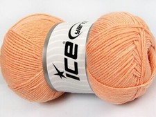 4-Skein Lot Lorena Yarn fine cotton 4x100g Light Salmon alt