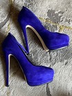 GIUSEPPE ZANOTTI⚡️Ankle strap suede double platform stiletto heels IOB 38EU/8US — photo 5