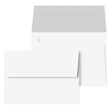 A7 Bright Color Square Flap Invitation Envelopes - 5 1/4 x 7 1/4" - 50 Per Pack