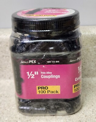 NEW APOLLO PEX ½  POLY ALLOY COUPLINGS 100 PACK