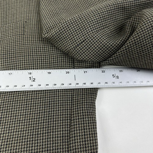 Blazer LAUREN RALPH LAUREN Para Hombres 40L Lana Pata de Gallo Chaqueta de 2 Botones Marrón Multi - Imagen 9 de 15