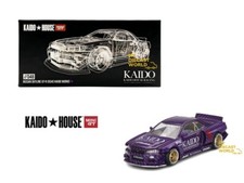 Kaido House x Mini GT 1:64 Nissan Skyline GT-R (R34) KaidoWorksV1 SEALED KHMG048
