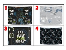 GAMING LEVEL UP GLITCH CEILING LIGHT SHADE OR TABLE LAMPSHADE-4 DESIGNS-3 SIZES