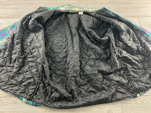 VTG Five Brother Mens Heavy Flannel Shirt XL Plaid Pearl Snap Lined Insulated - Picture 4 of 13