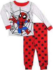 Marvel Spider-Man Long Sleeve Tight Fit Cotton Pajama Set Boy Size 5T