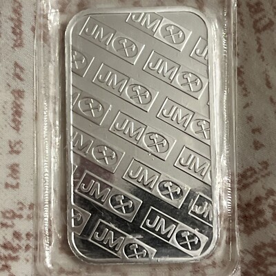 JOHNSON MATTHEY 1 OZ 999 SILVER BAR - Original Seal JM B13 | eBay