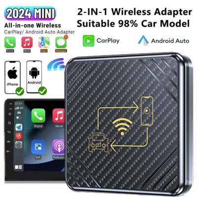 Wireless Carplay AI Box Android Auto Adapter Konverter Dongle Connect Box Neu