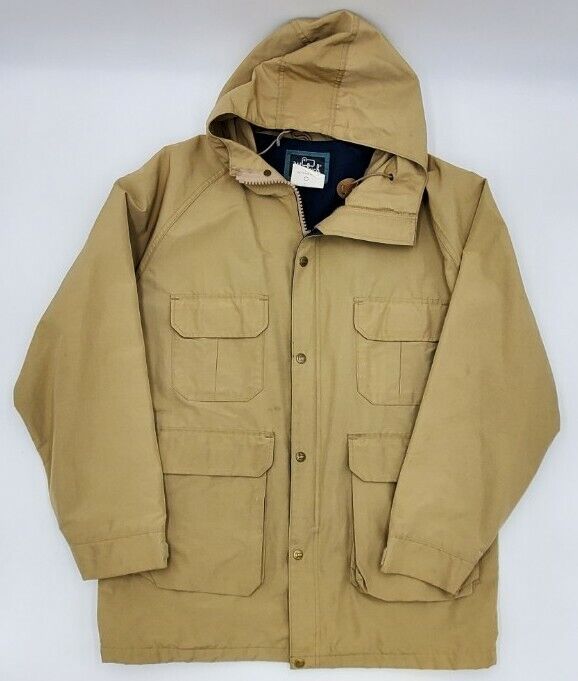 Vintage Woolrich Parka Jacket #1527 Tan Full Zip Men's Size Vintage Woolrich Parka Jacket #1527 Tan Full Zip Men's Size
