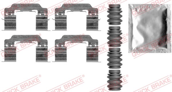 Quick Brake ZubehöRsatz ScheibenbremsbeläGe 109-0007 FüR Peugeot-image