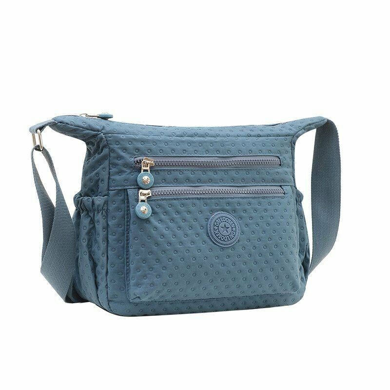 Shoulder Bags for Women Nylon Handbag Zipper Purses Messenger Crossbody Bag-image