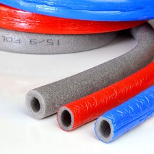 10m Bleu Rouge isolation de tuyau tube isolant 6 et 4mm x 15 18 22 28 35 NOUVEAU