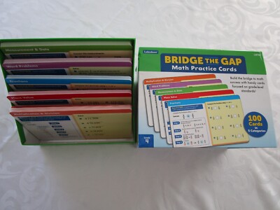 Lakeshore Bridge the Gap! Math Practice Cards Grade 4 COMPLETE EUC