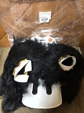 MinxNY Ladies Fluff Ball Slippers Black Crown Size Small New