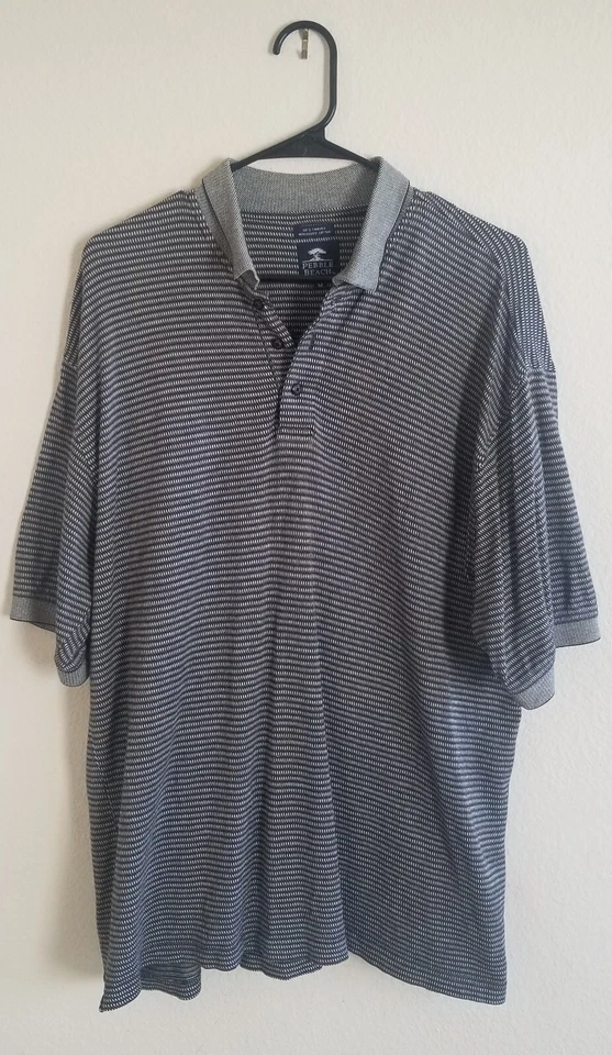 Polo Pebble Beach Mediano Mercerizado 2 Capas Algodón Pequeño Daño  Foto 3 de 4