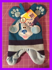 Nickelodeon Blue's Clues Toddler Knit Hat Gloves 3D Ears Paws NEW