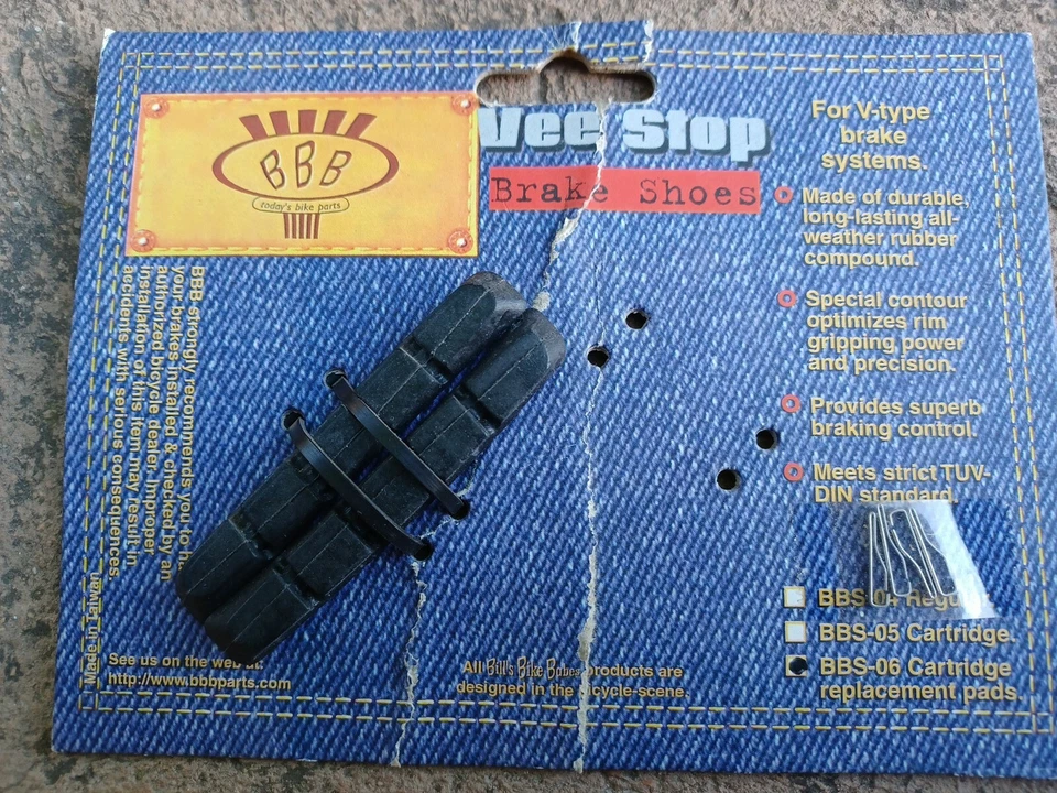 Patines de freno de pluma BBB para sistema de freno en V especializado Cannon... - Imagen 4 de 4