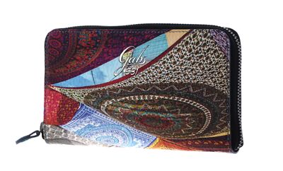 Gabs GMONEY17 Zip Around Wallet Geldbörse Foulard Ibiza rosa blau Neu