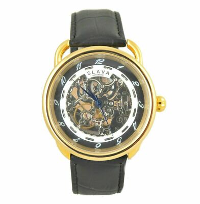 Mechanische SLAA Europa SL111 Uhr Wasserdicht Herren Geschenk Armband Leder Band