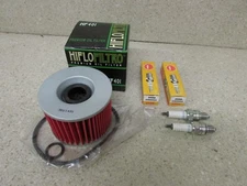 96-07 KAWASAKI EX250 NINJA 250R 250 TUNE UP KIT OIL FILTER & SPARK PLUGS CR8HSA