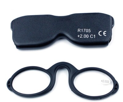 NEW Armless Reading Glasses Round Nose Resting Small Portable