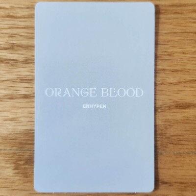 Sunoo Official Photocard Enhypen Orange Blood Genuine Kpop | eBay