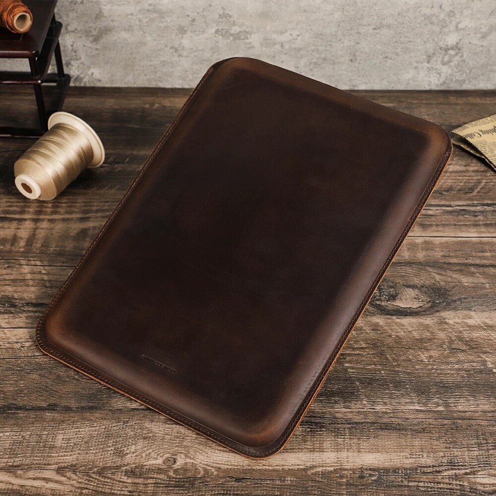Genuine Leather Sleeve Case For Apple Macbook Pro 14/16 M5 Air 15