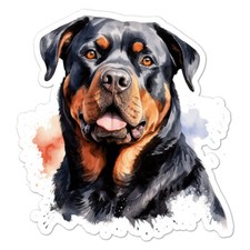 Rottweiler, Vinyl Decal Sticker, Indoor Outdoor, 3 Sizes, 9654