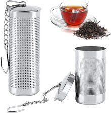 2 Pezzi Infusore Tè, Infusore per Tisane Acciaio Inossidabile 304, Colino per T