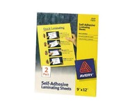 Avery Self-adhesive Laminating Sheets, 9 X 12 Inches, Pack Of 2 (73602), New, Fr Avery Self-adhesive Laminating Sheets, 9 X 12 Inches, Pack Of 2 (73602), New, Fr