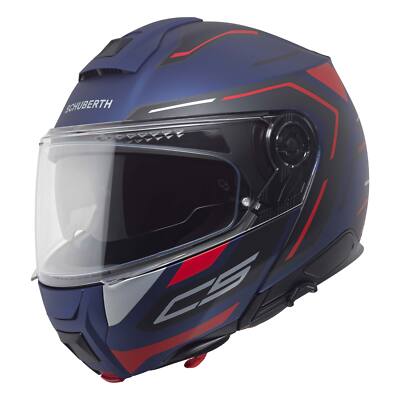 SCHUBERTH C5 OMEGA Modular Helm Blau Rot