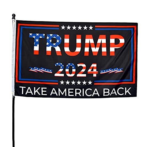 Bandera Trump 2024 de doble cara - Take America Back - 3X5 pies decoración interior exterior - Imagen 3 de 8
