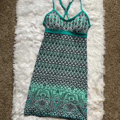 knee length long swim dresses Athleta Shorebreak Swim Dress Swimwear Cover Up Knee Length Adjustable  Straps XS
