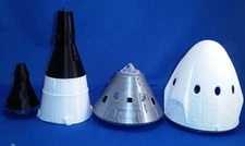 1/48 Scale Set of 4 US Spacecraft Models - Mercury to Dragon!